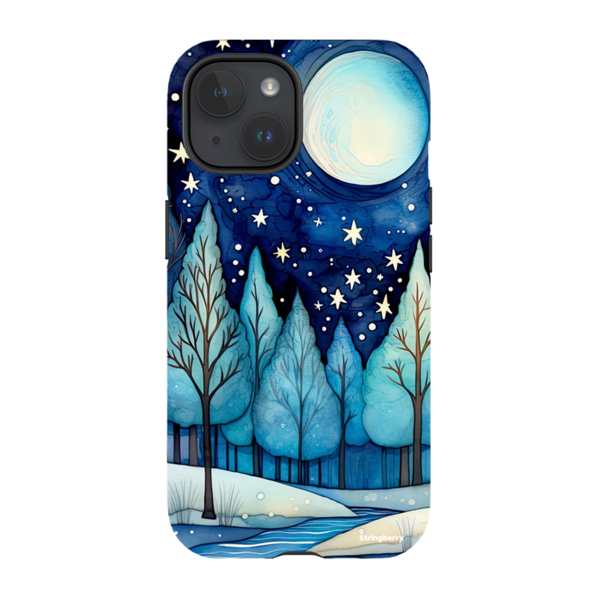iPhone Tough Case - Blue Ice Canal