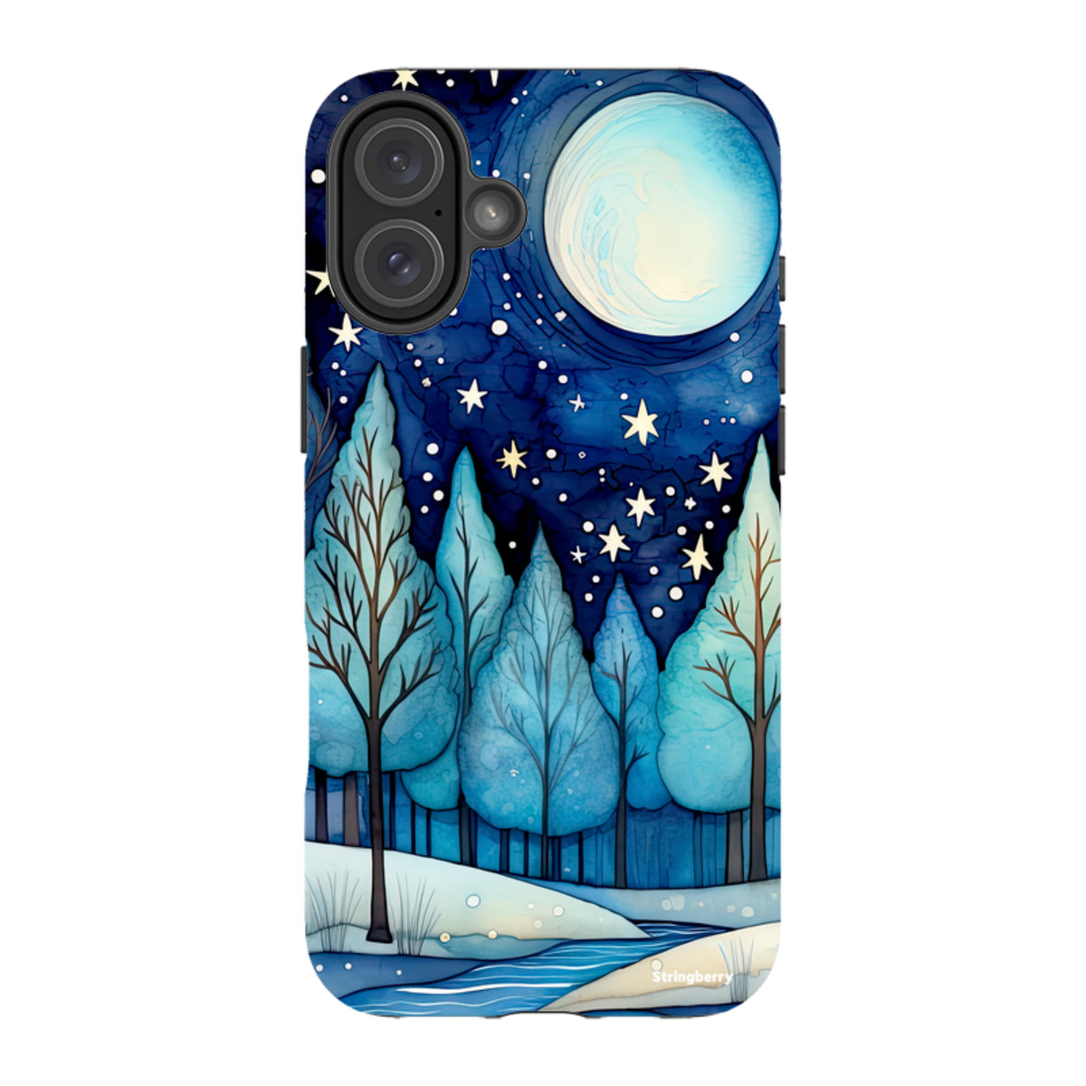 iPhone Tough Case - Blue Ice Canal