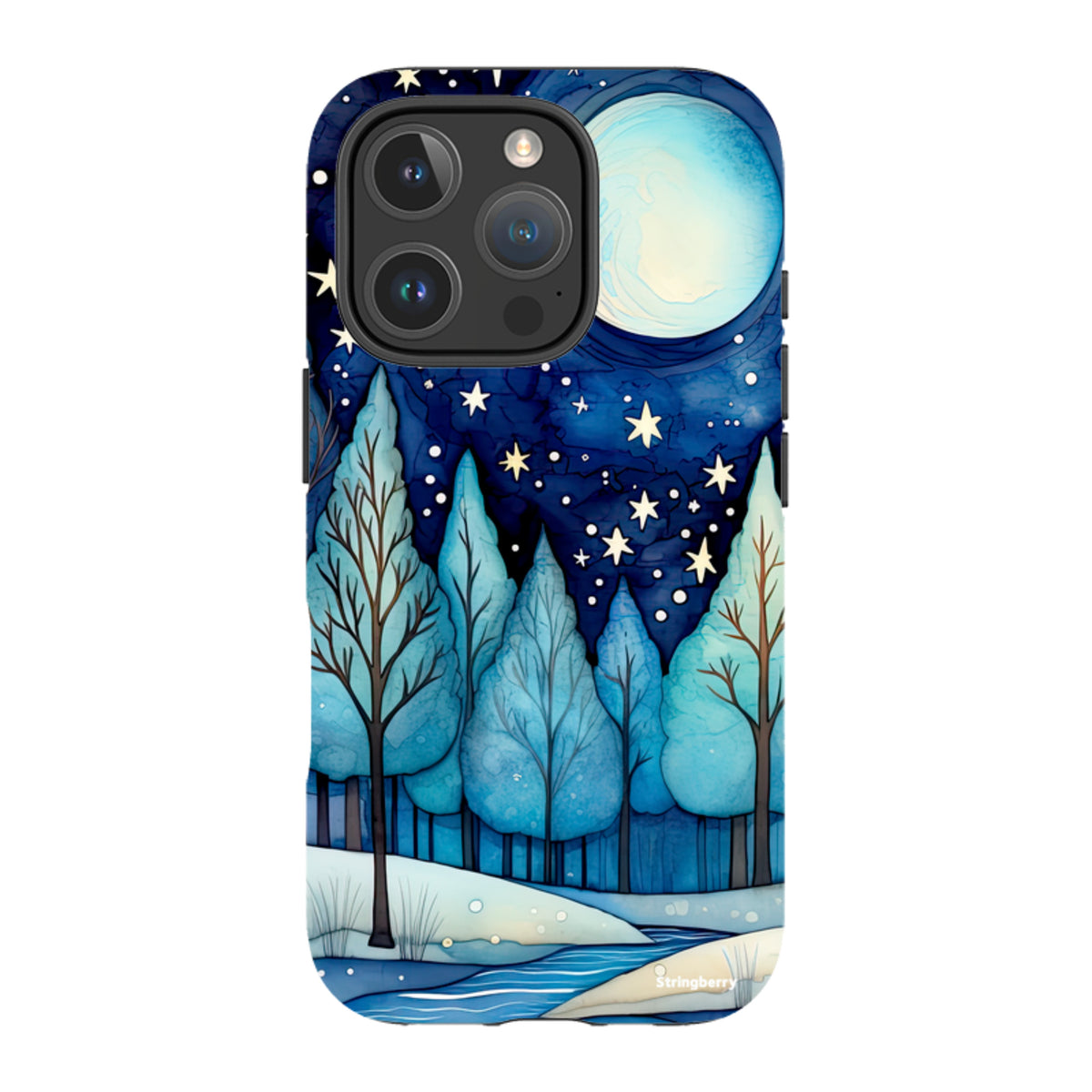 iPhone Tough Case - Blue Ice Canal