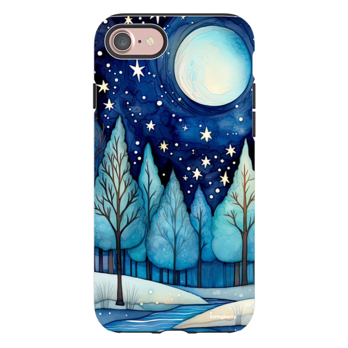 iPhone Tough Case - Blue Ice Canal