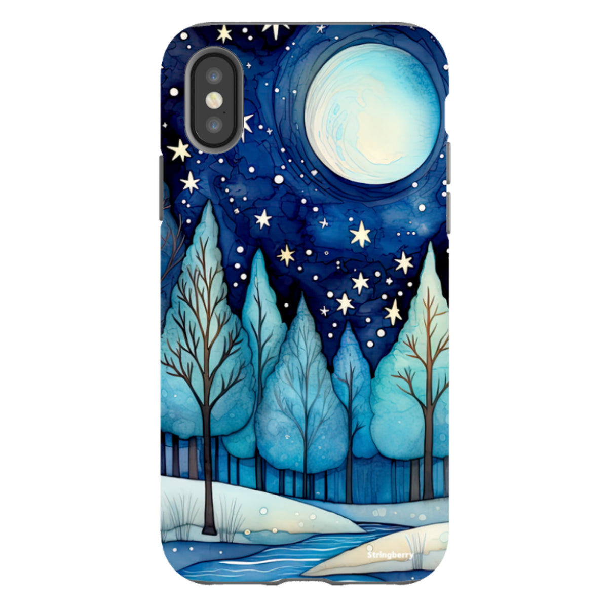 iPhone Tough Case - Blue Ice Canal