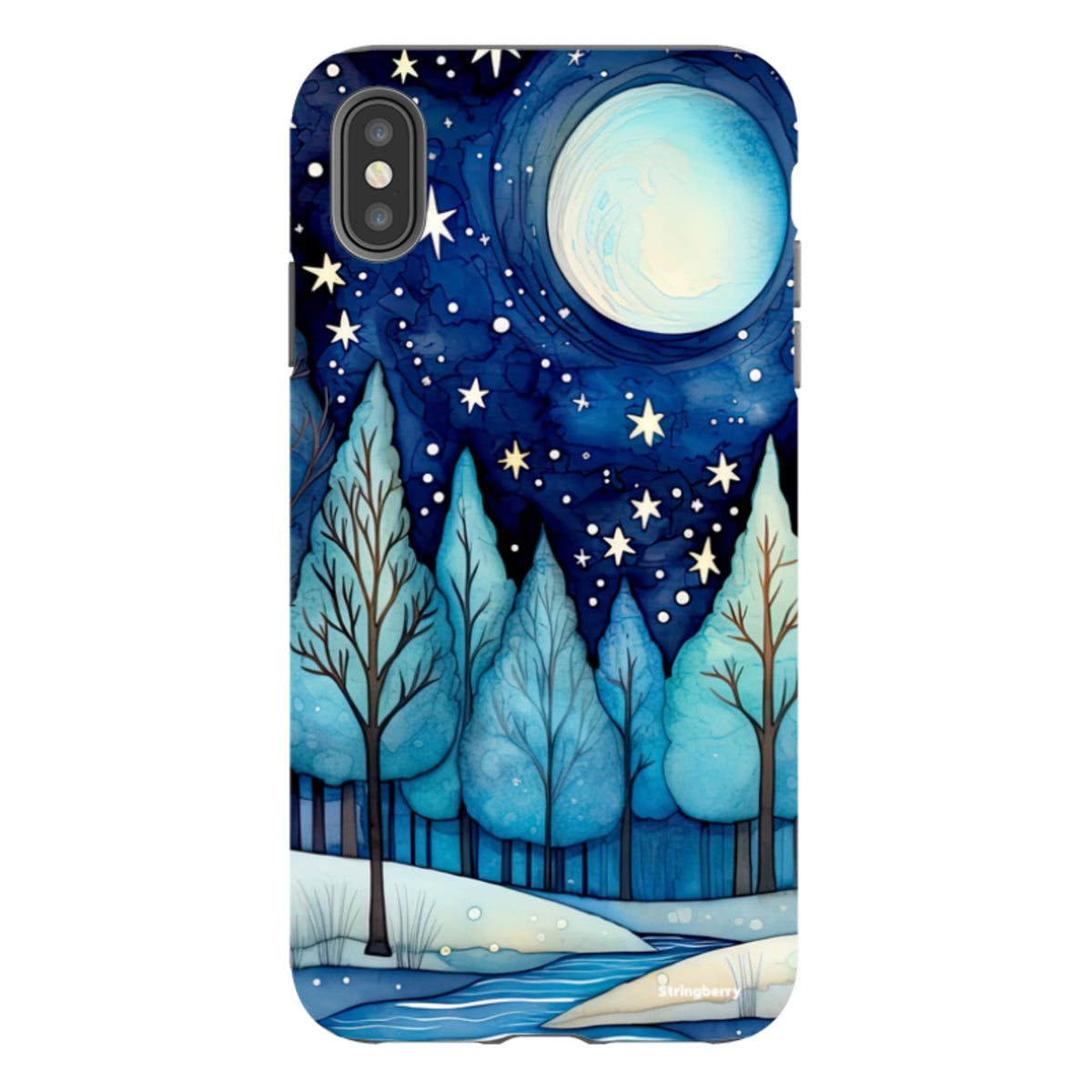 iPhone Tough Case - Blue Ice Canal