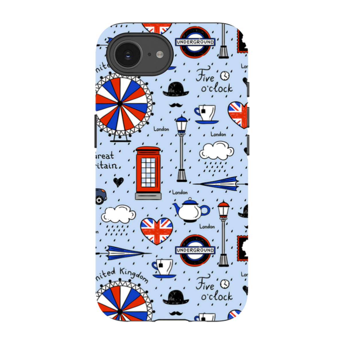 iPhone Tough Case - Blue London