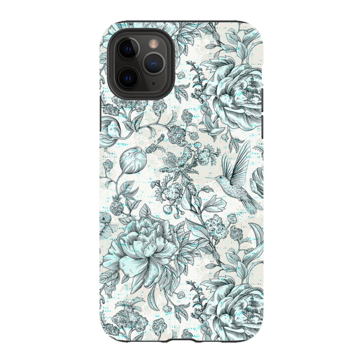 iPhone Tough Case - Blue Peonies