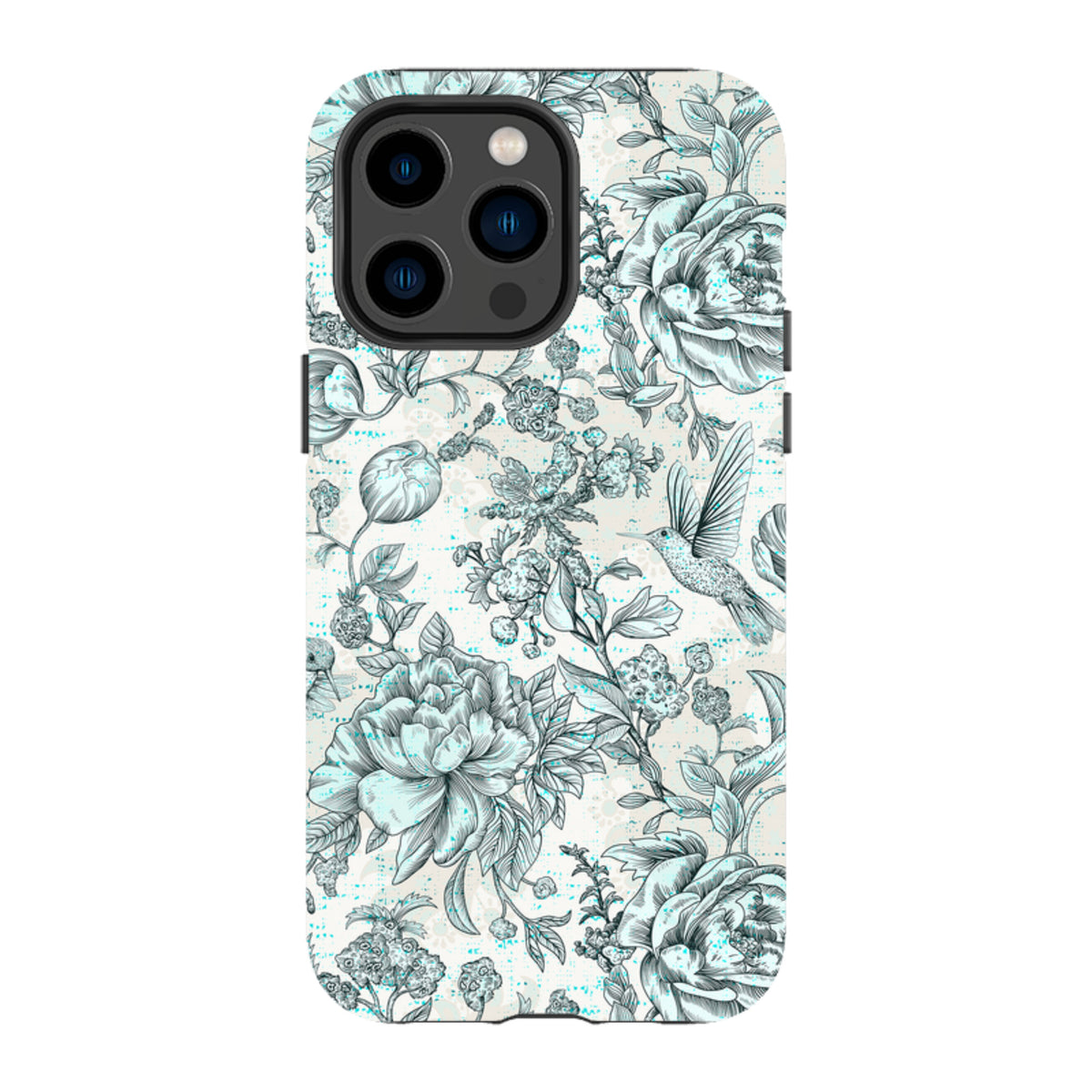 iPhone Tough Case - Blue Peonies