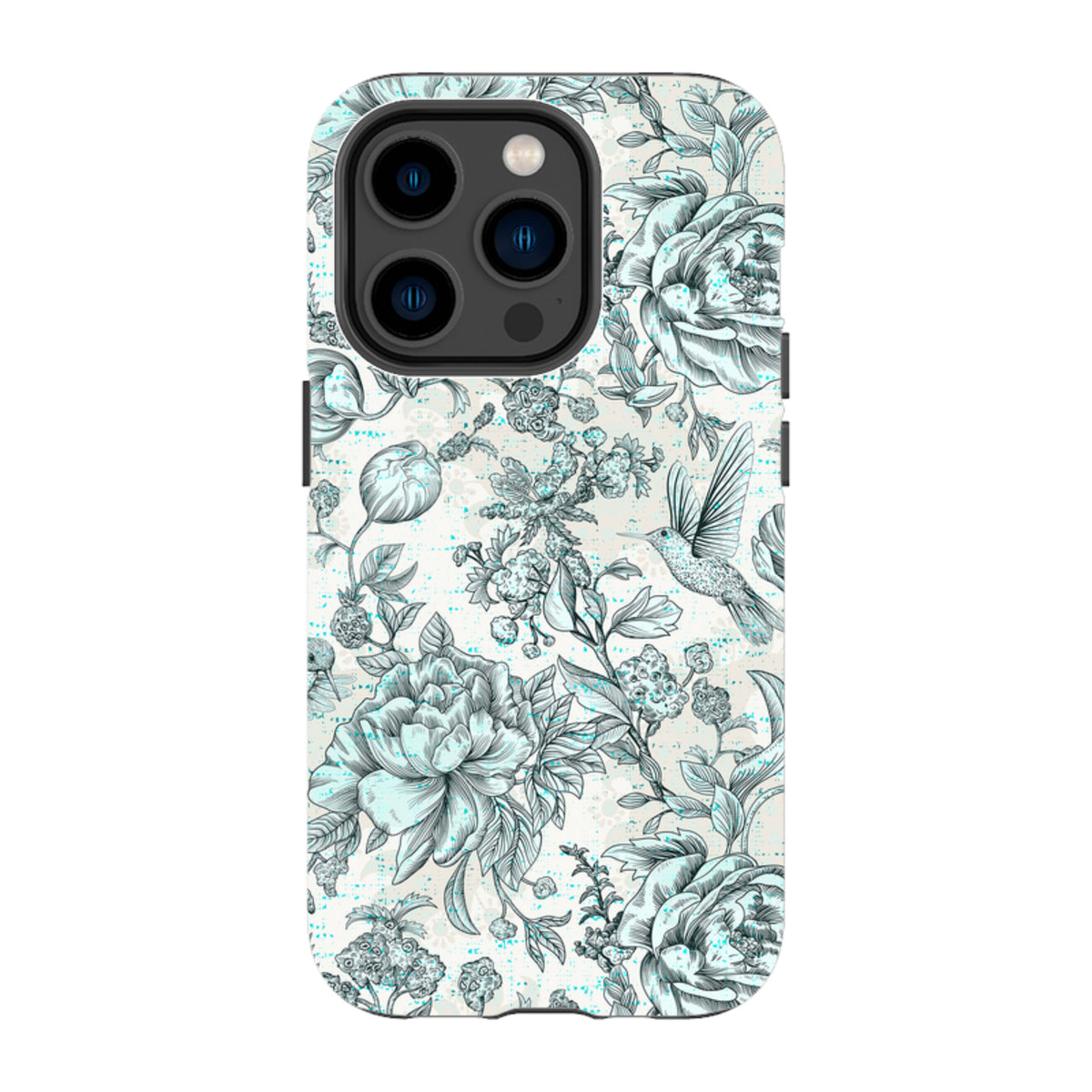 iPhone Tough Case - Blue Peonies