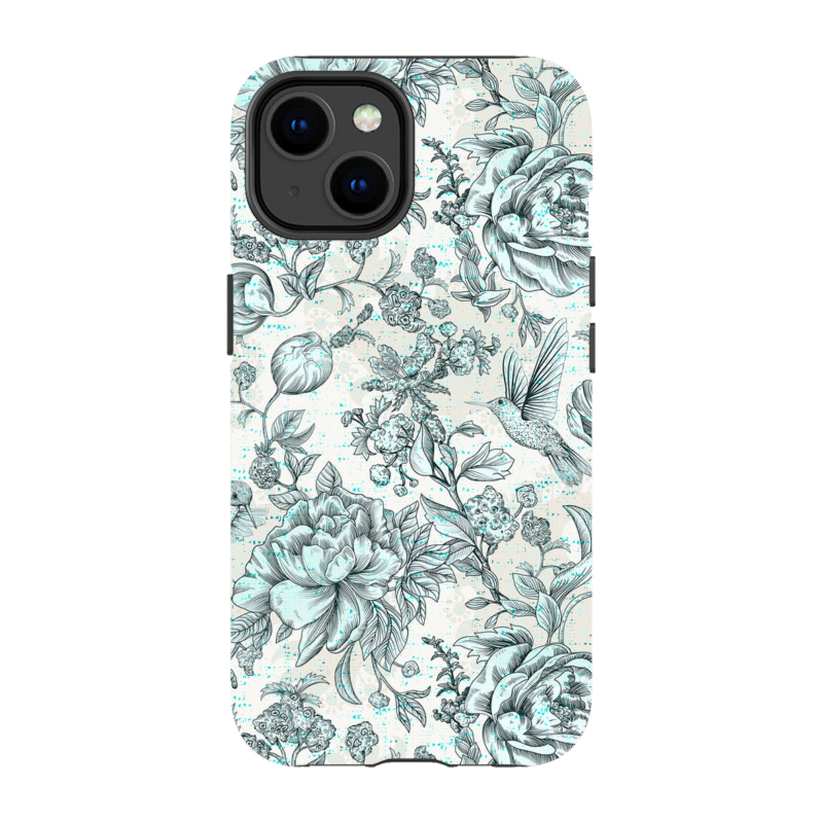 iPhone Tough Case - Blue Peonies