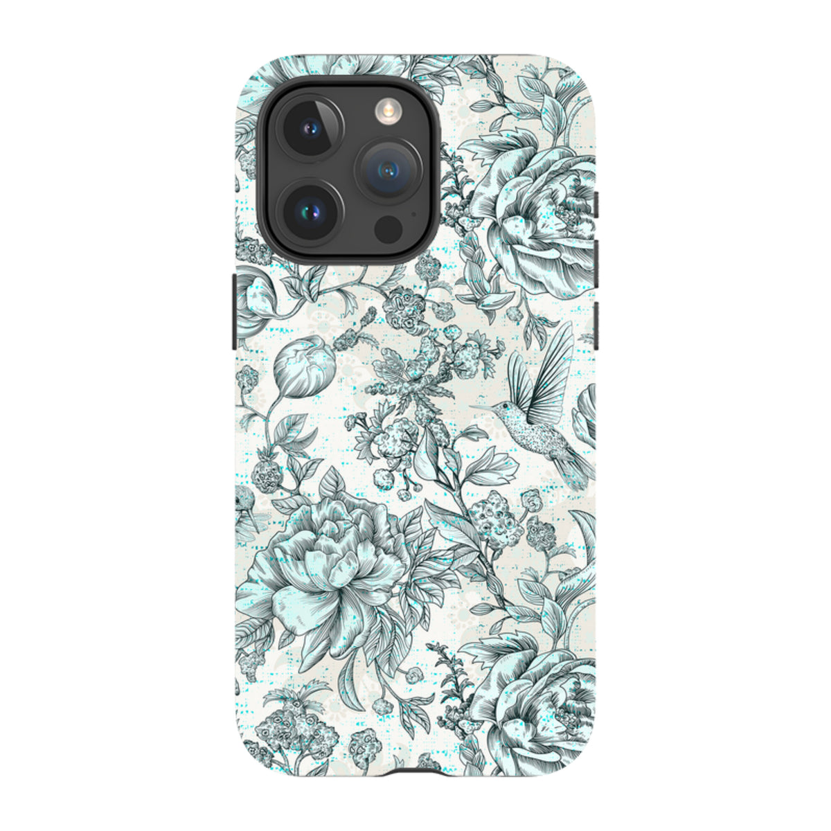 iPhone Tough Case - Blue Peonies