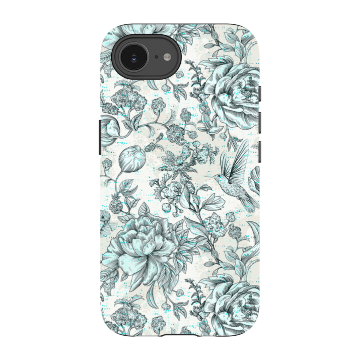 iPhone Tough Case - Blue Peonies