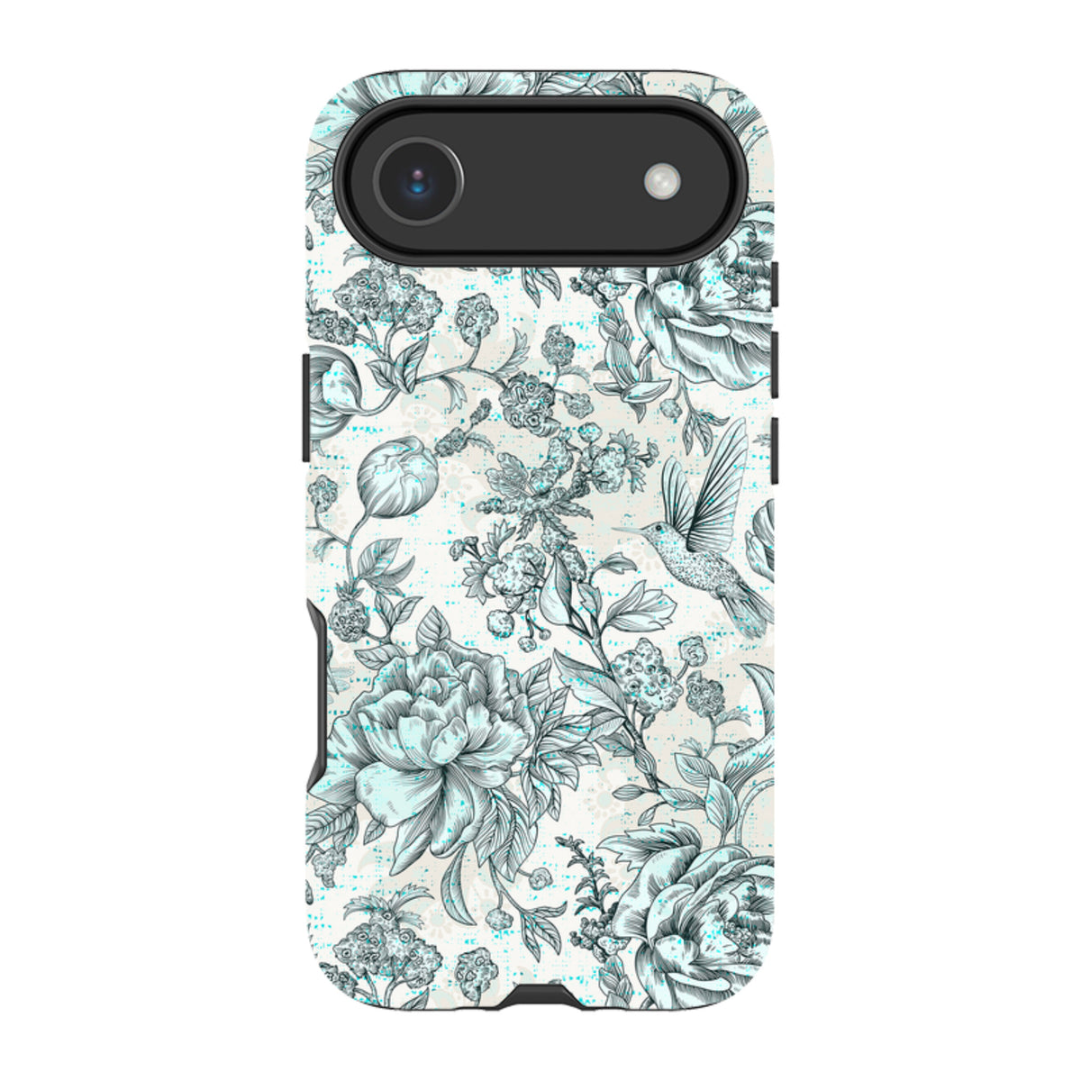 iPhone Tough Case - Blue Peonies