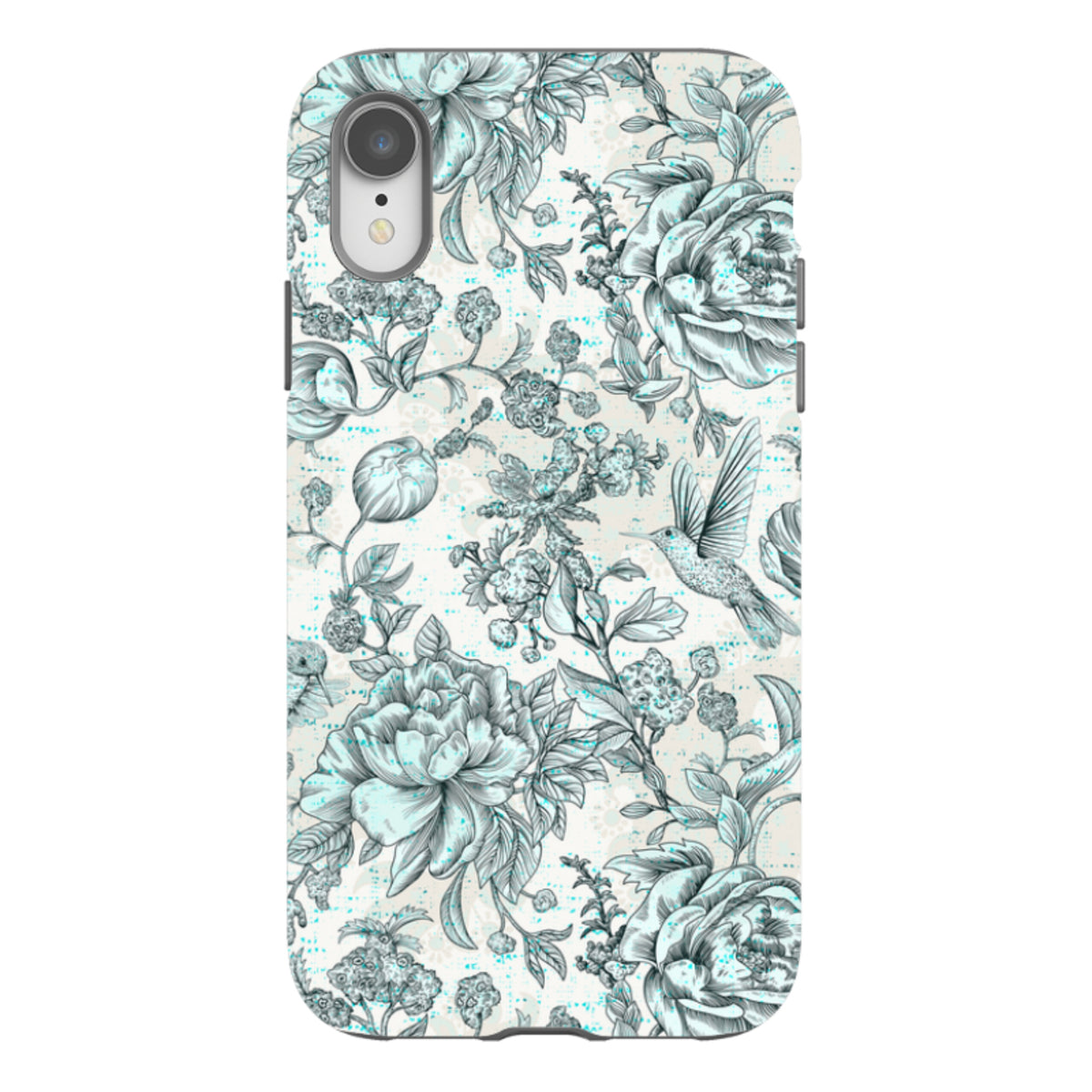 iPhone Tough Case - Blue Peonies
