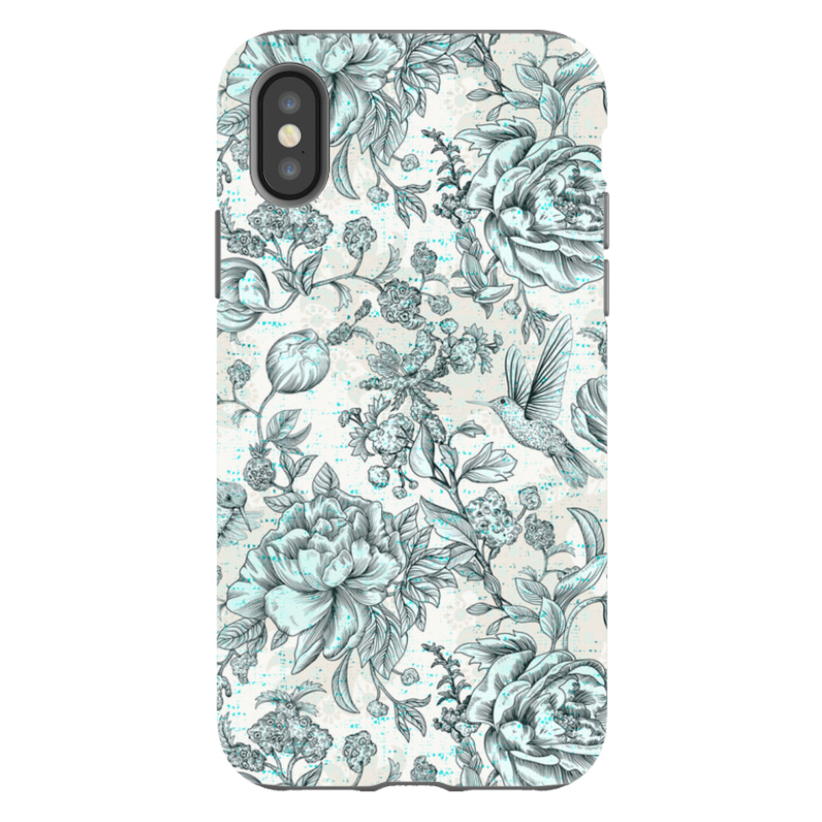 iPhone Tough Case - Blue Peonies