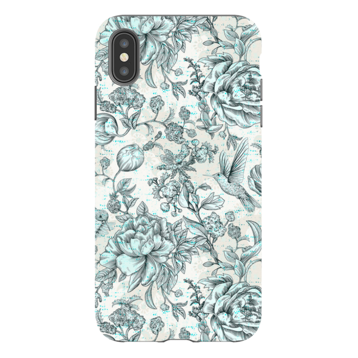 iPhone Tough Case - Blue Peonies