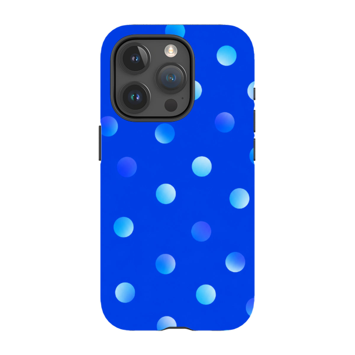 iPhone Tough Case - Blue Polka Dot
