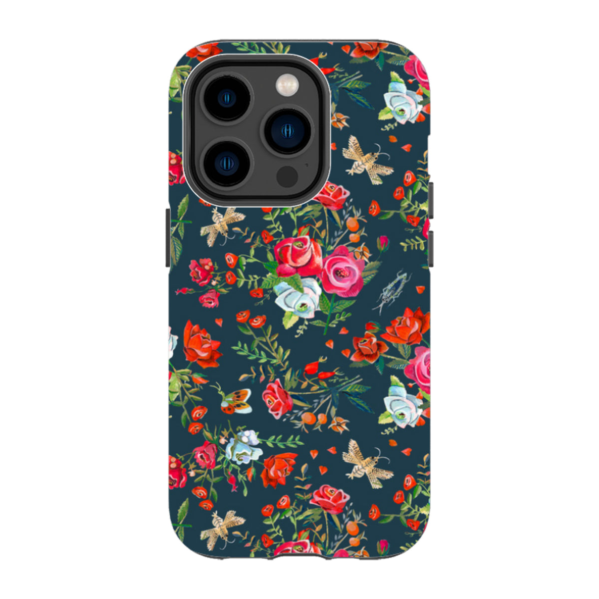iPhone Tough Case - Blue Roses By Caroline Bonne Muller