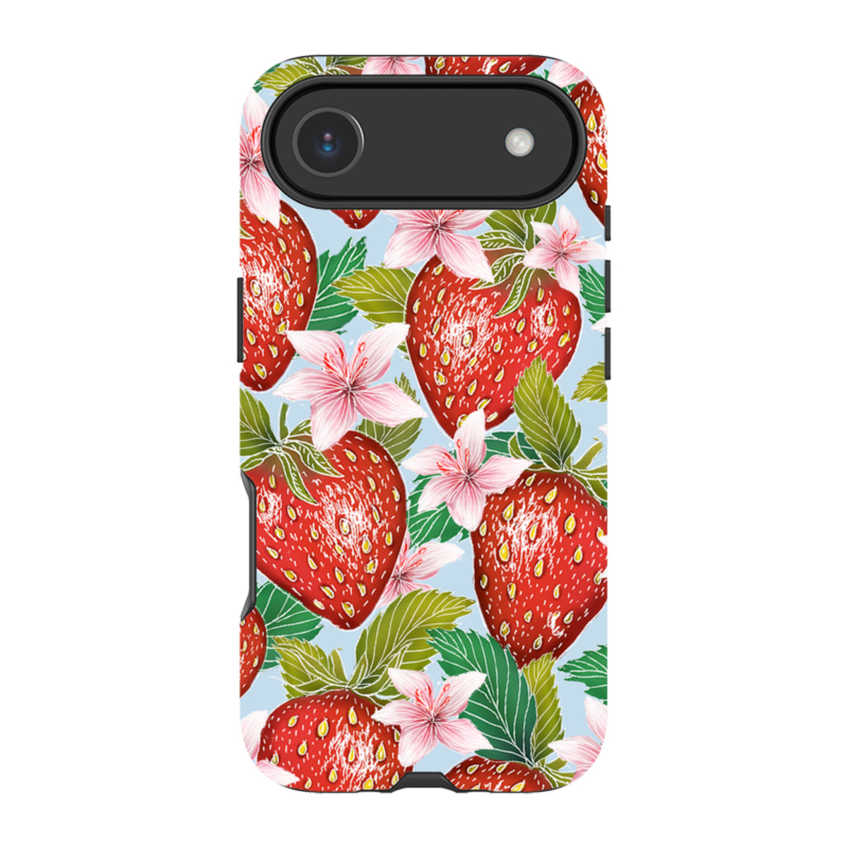 iPhone Tough Case - Blue Strawberries By Catherine Rowe