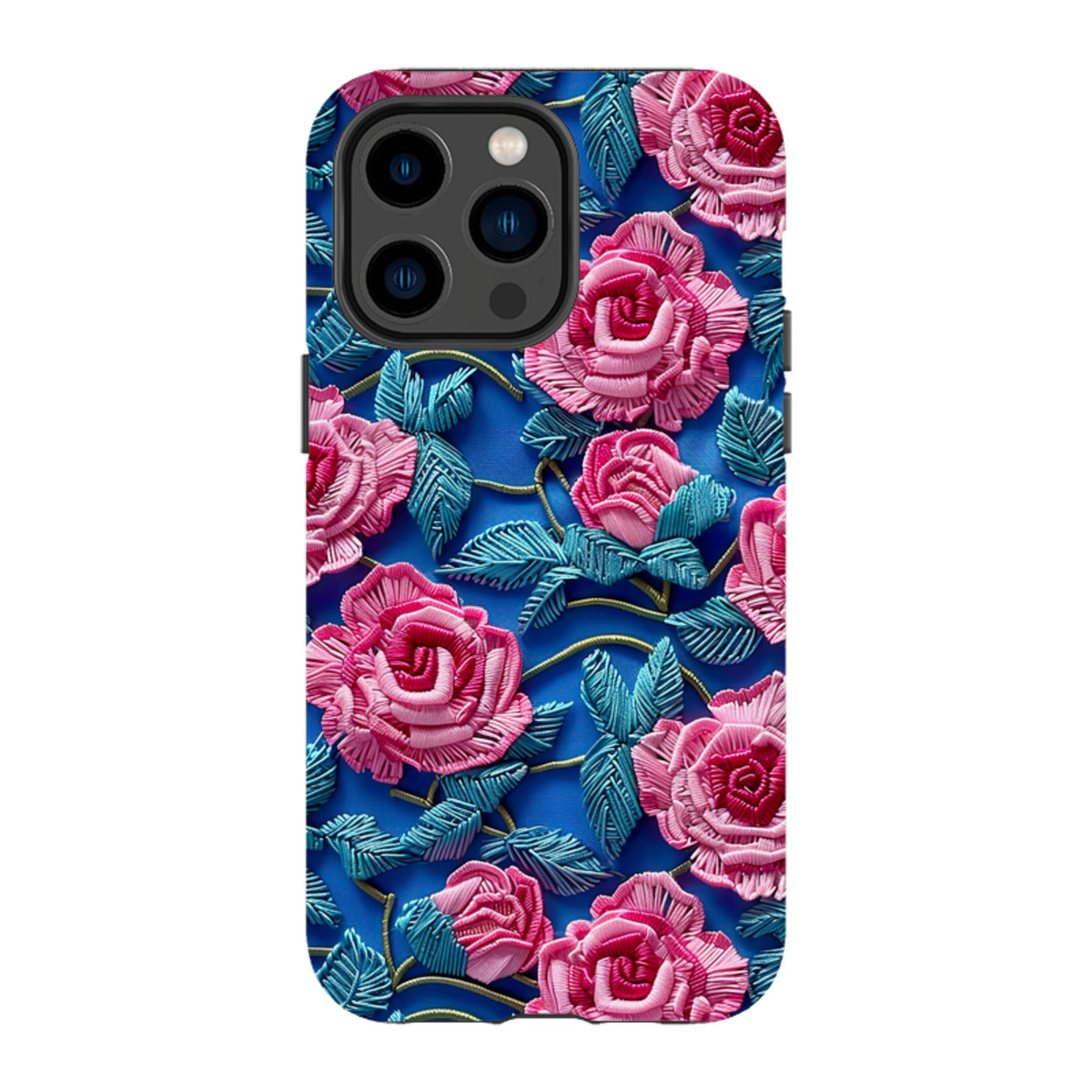 iPhone Tough Case - Blue Summer Roses