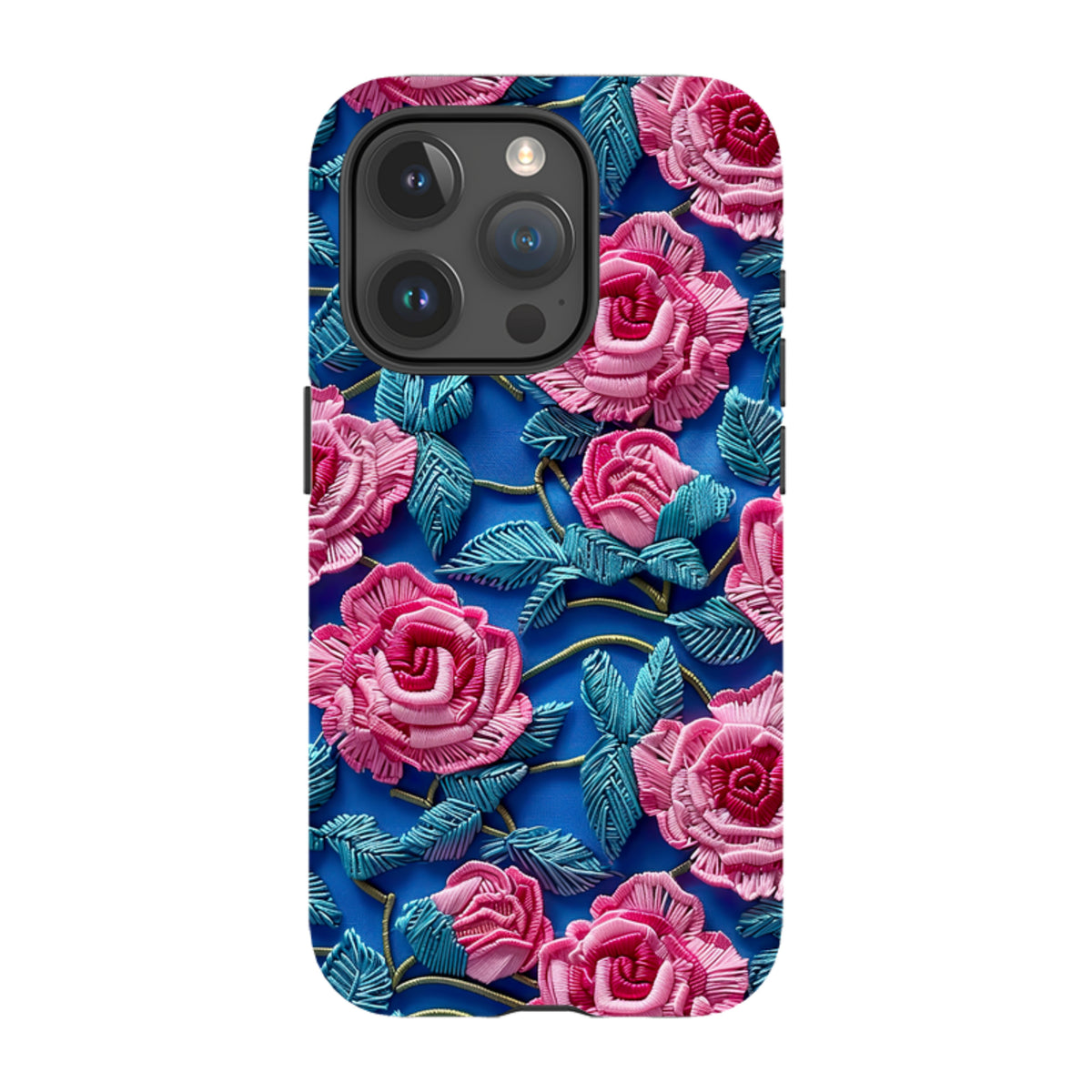 iPhone Tough Case - Blue Summer Roses