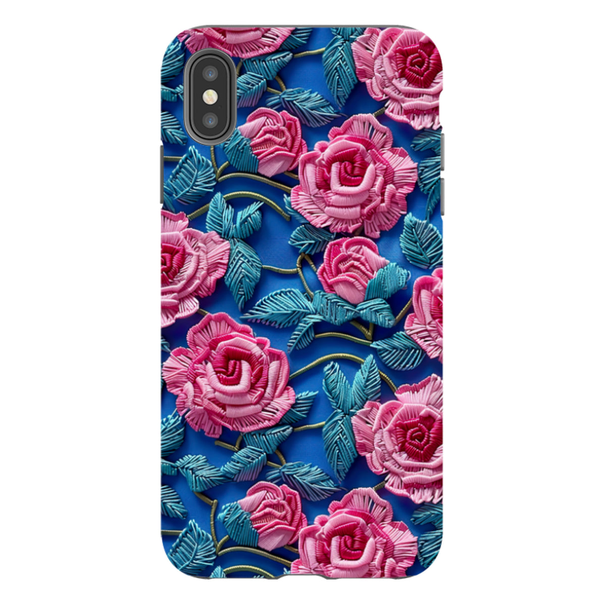 iPhone Tough Case - Blue Summer Roses