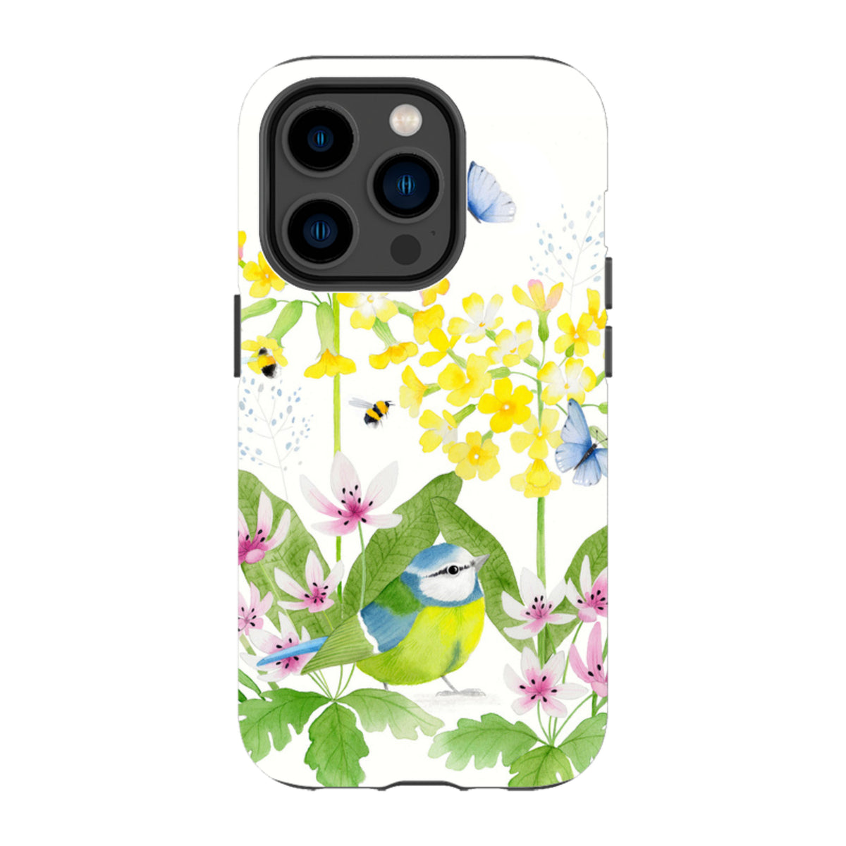 iPhone Tough Case – Blaumeise Garten von Bex Parkin