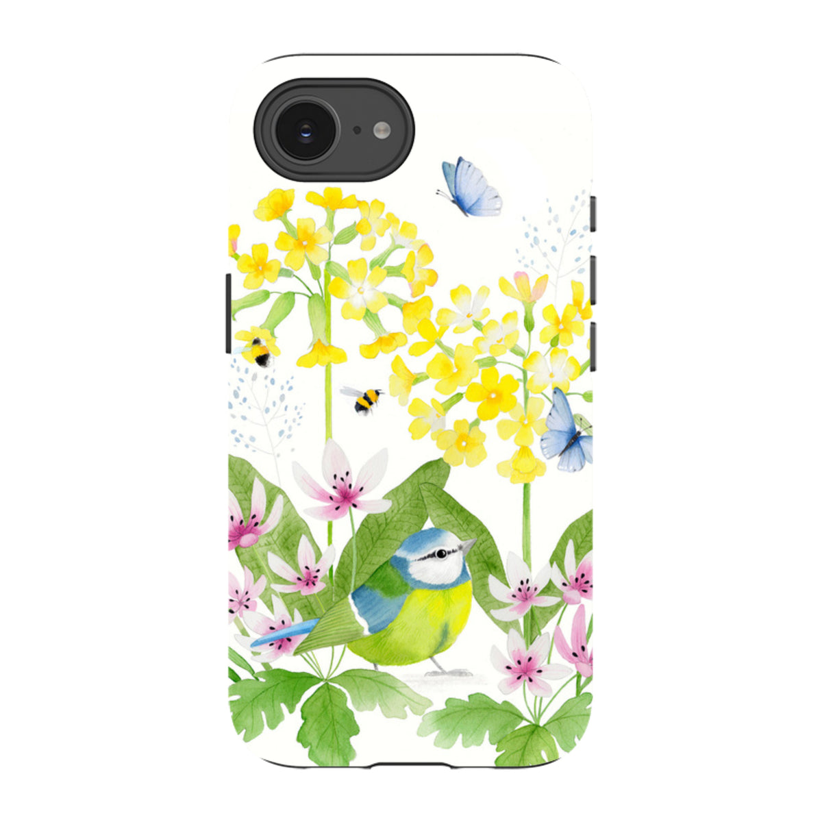 iPhone Tough Case – Blaumeise Garten von Bex Parkin