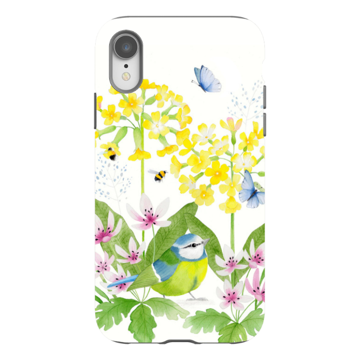 iPhone Tough Case – Blaumeise Garten von Bex Parkin