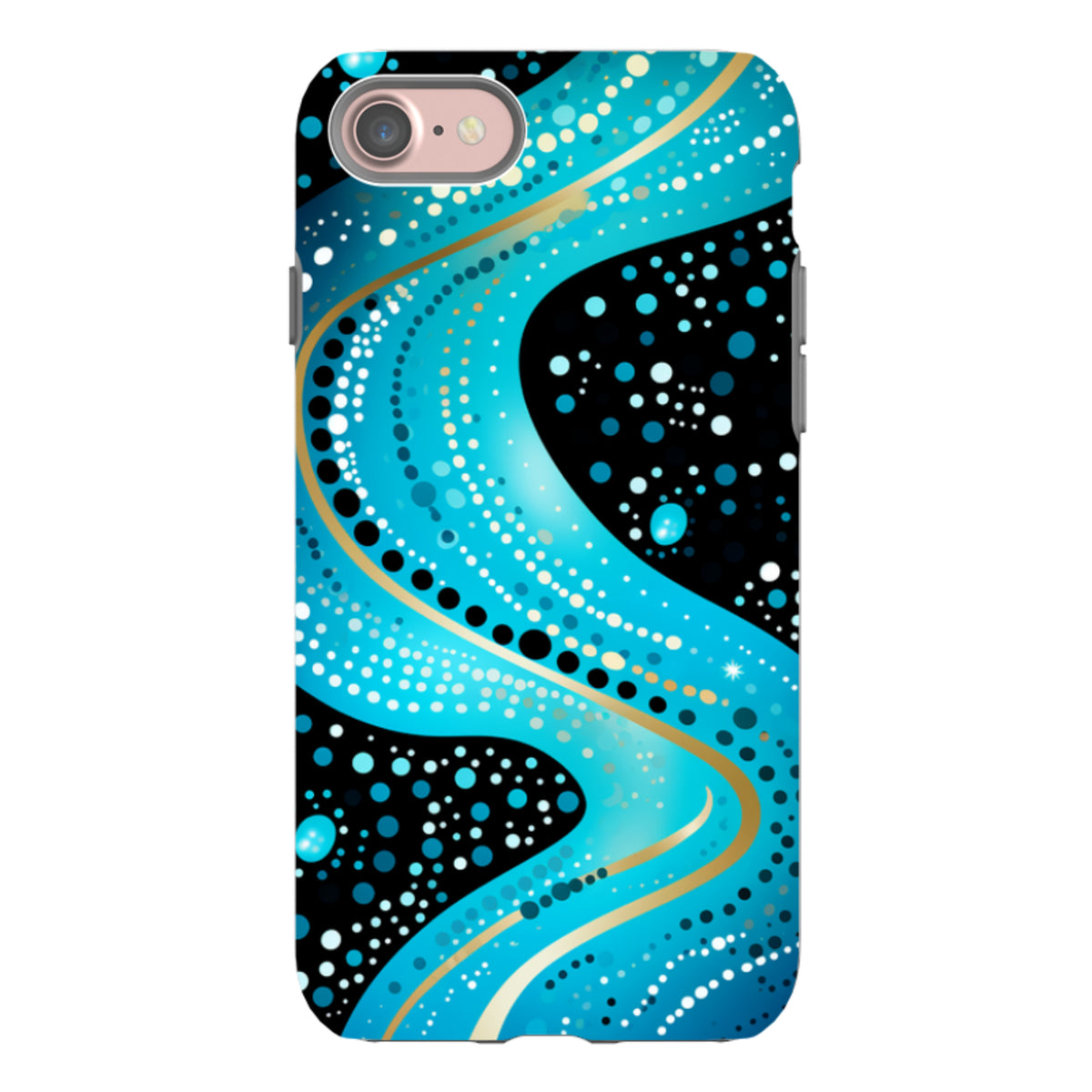 iPhone Tough Case -Blue Wave