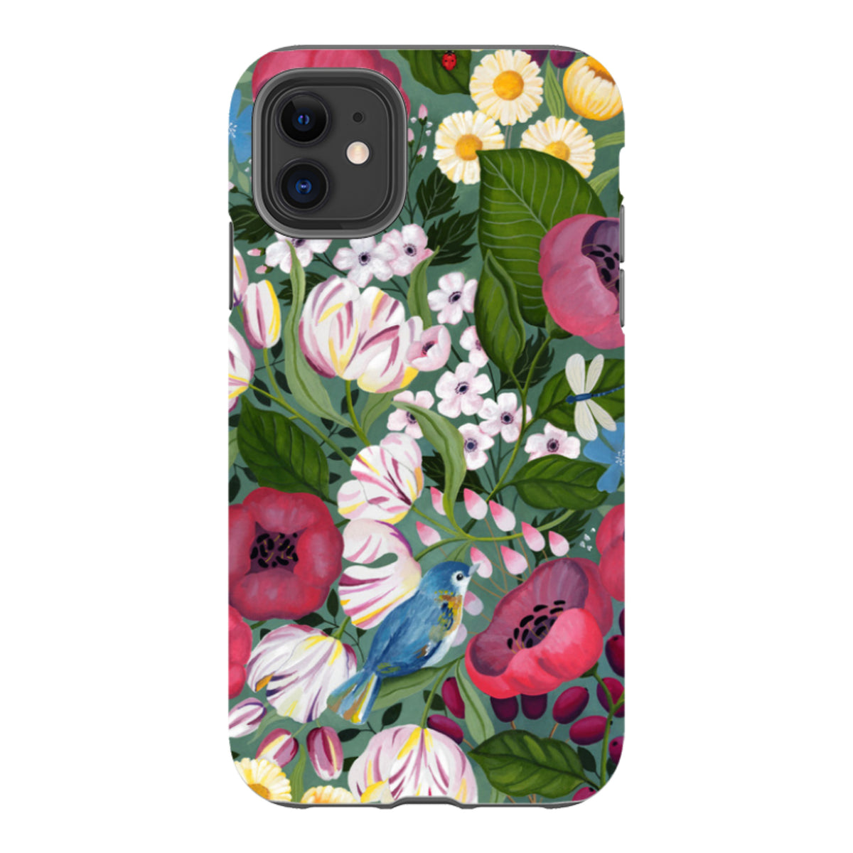 iPhone Tough Case - Bluebird Flowers By Bex Parkin
