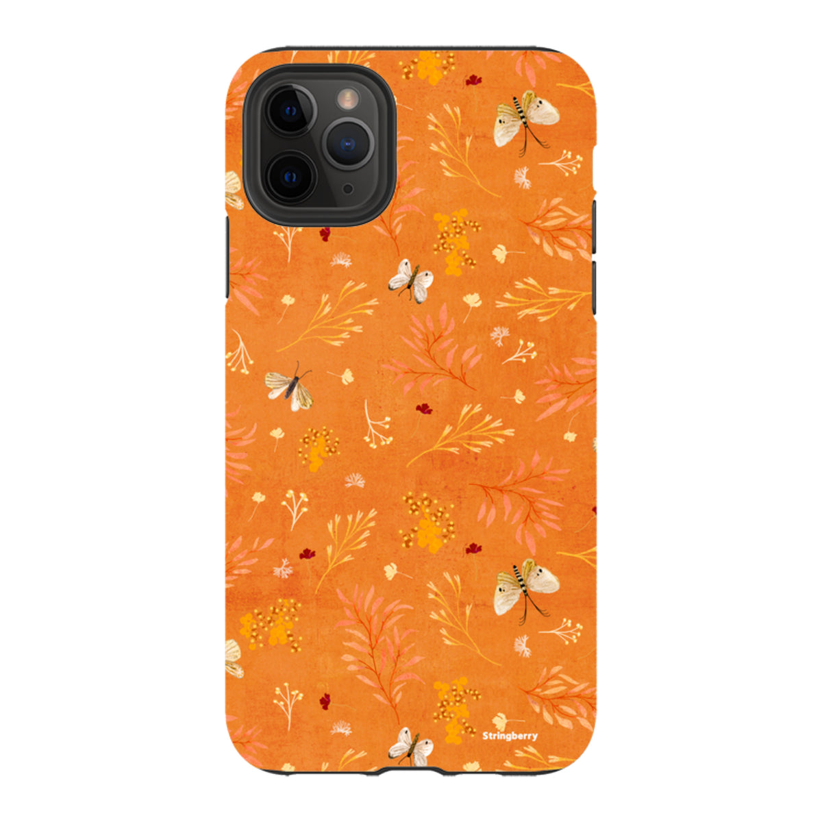 Твърд кейс за iPhone - Blush Floral Orange от Катрин Куин