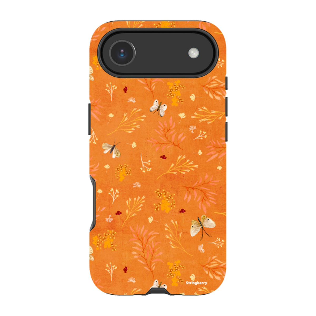 Твърд кейс за iPhone - Blush Floral Orange от Катрин Куин