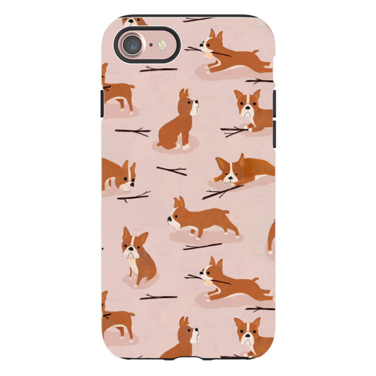 iPhone Tough Case - Boston Terrier von Katherine Quinn