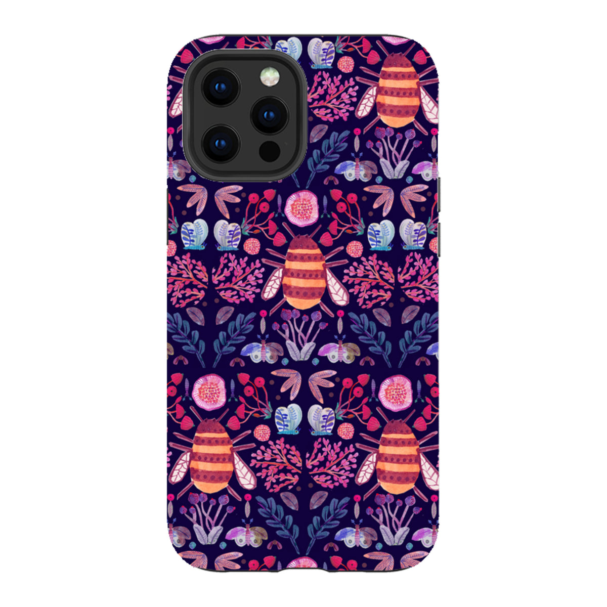 iPhone Tough Case – Botanik und Insekten von Gabriela Larios