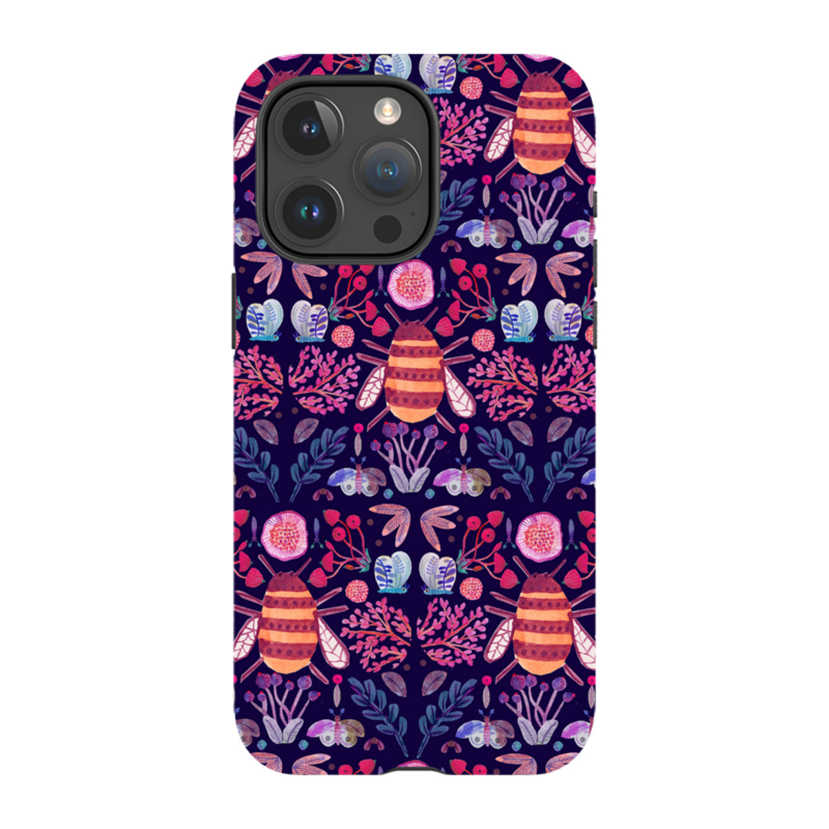 iPhone Tough Case – Botanik und Insekten von Gabriela Larios