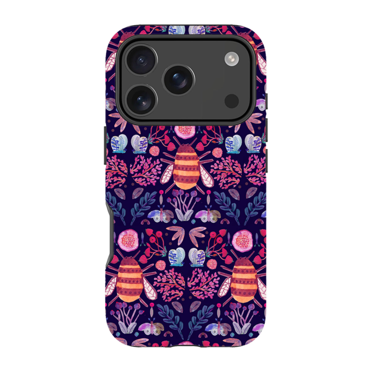 iPhone Tough Case – Botanik und Insekten von Gabriela Larios