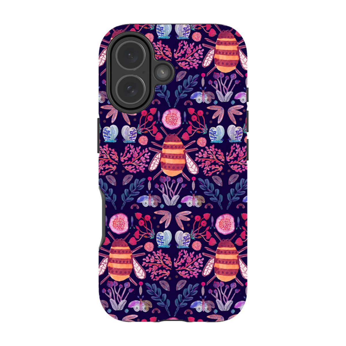 iPhone Tough Case – Botanik und Insekten von Gabriela Larios