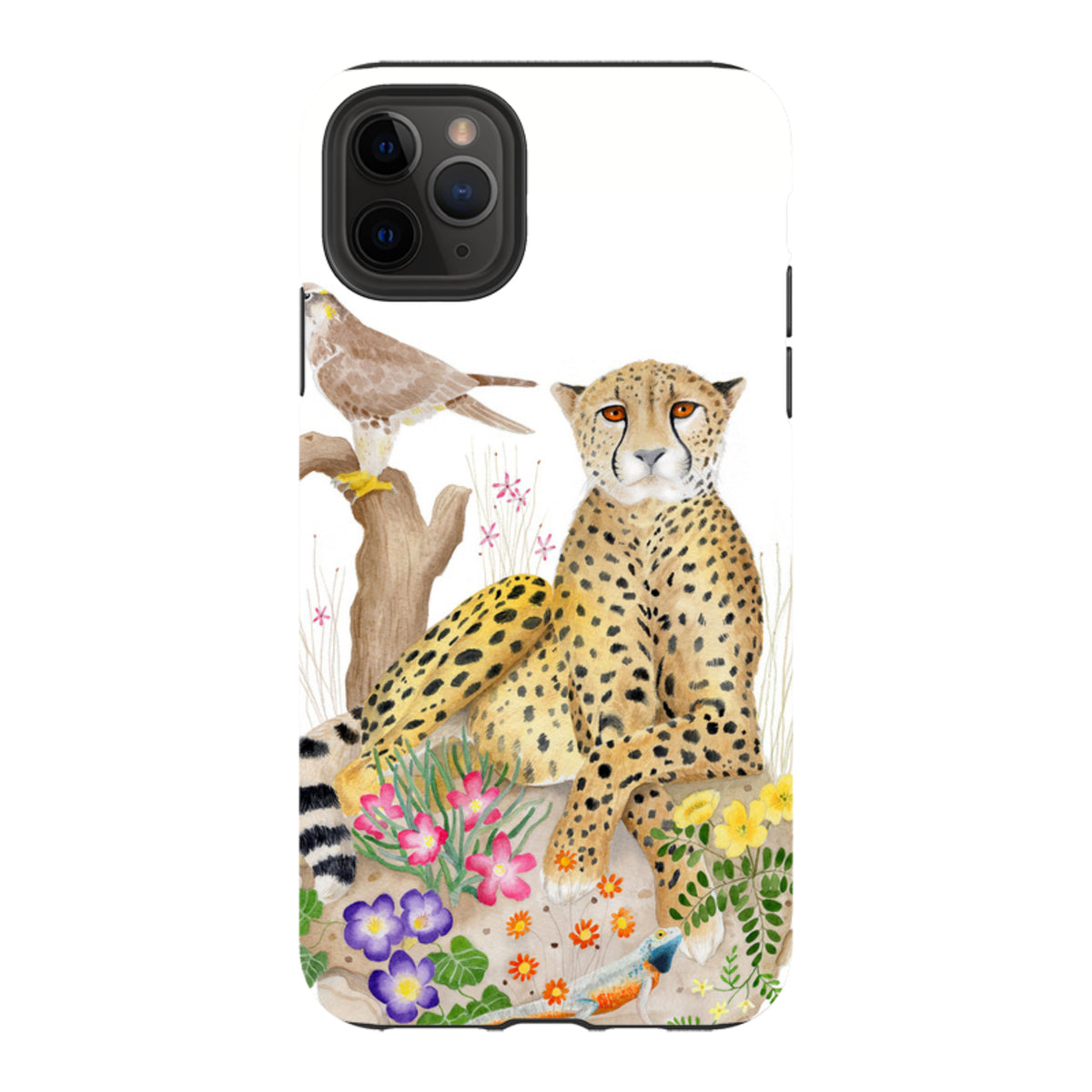 iPhone Tough Case - Botswana Cheetah By Bex Parkin