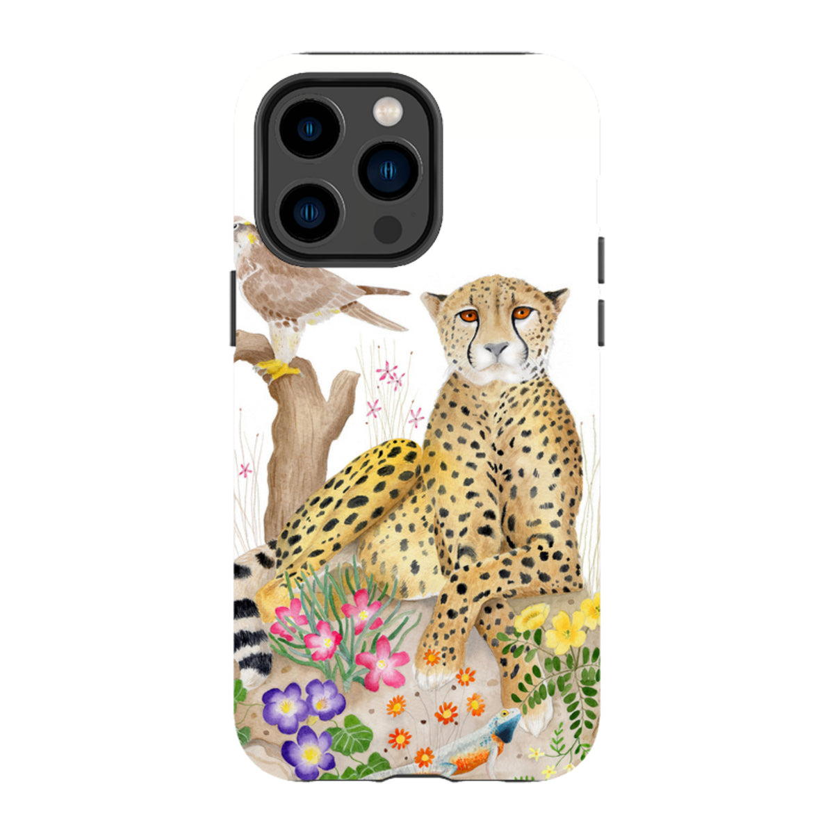 iPhone Tough Case - Botswana Cheetah By Bex Parkin