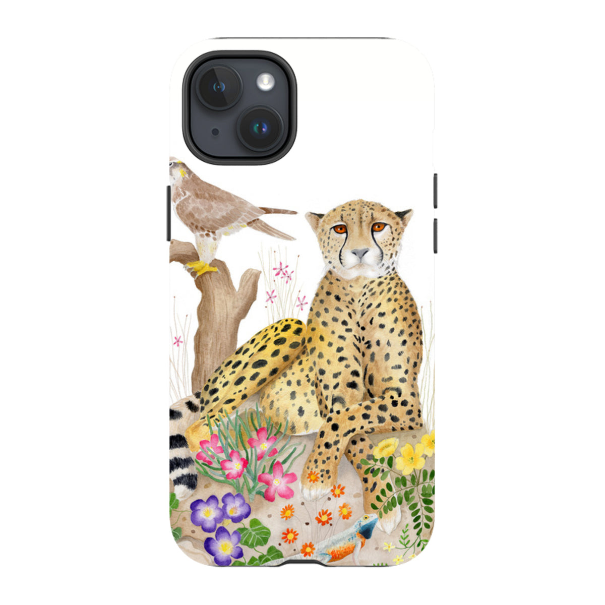 iPhone Tough Case - Botswana Cheetah By Bex Parkin