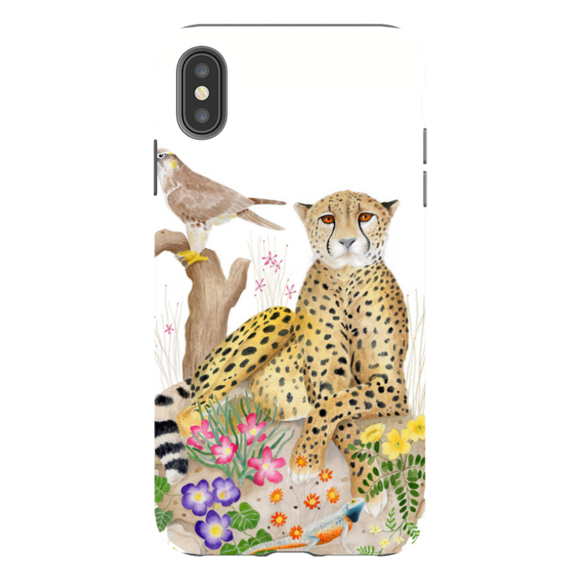 iPhone Tough Case - Botswana Cheetah By Bex Parkin