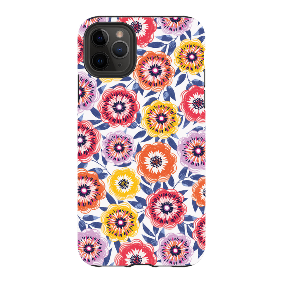 iPhone Tough Case - Bright Blooms I By Ali Brookes