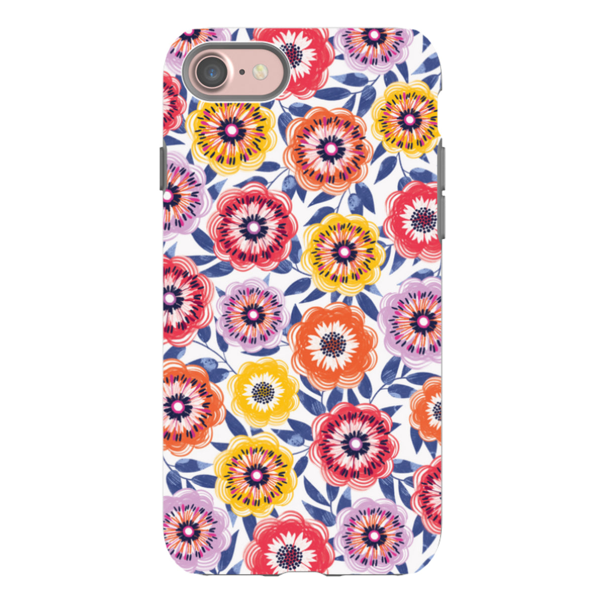 iPhone Tough Case - Bright Blooms I By Ali Brookes