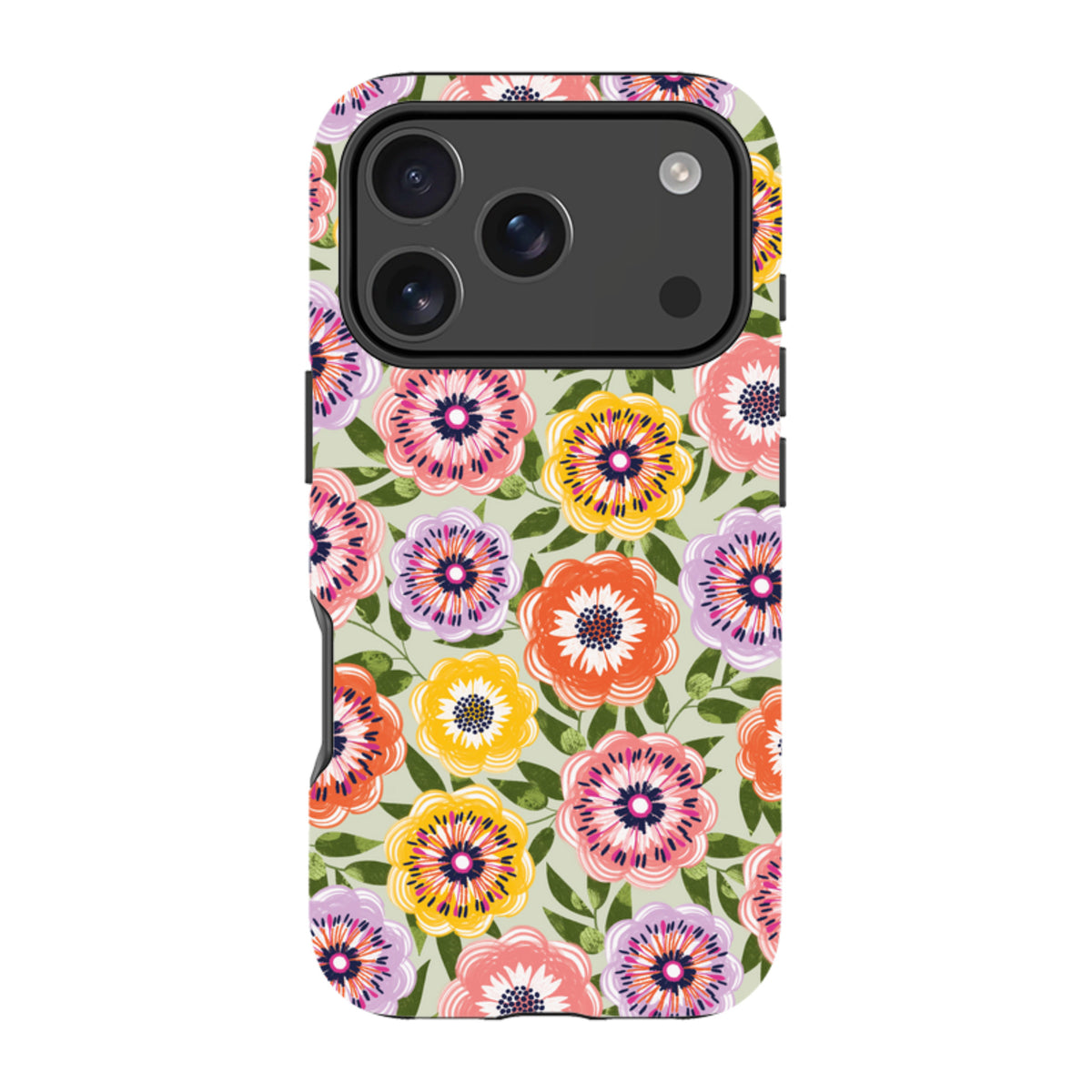 iPhone Tough Case - Bright Blooms II By Ali Brookes