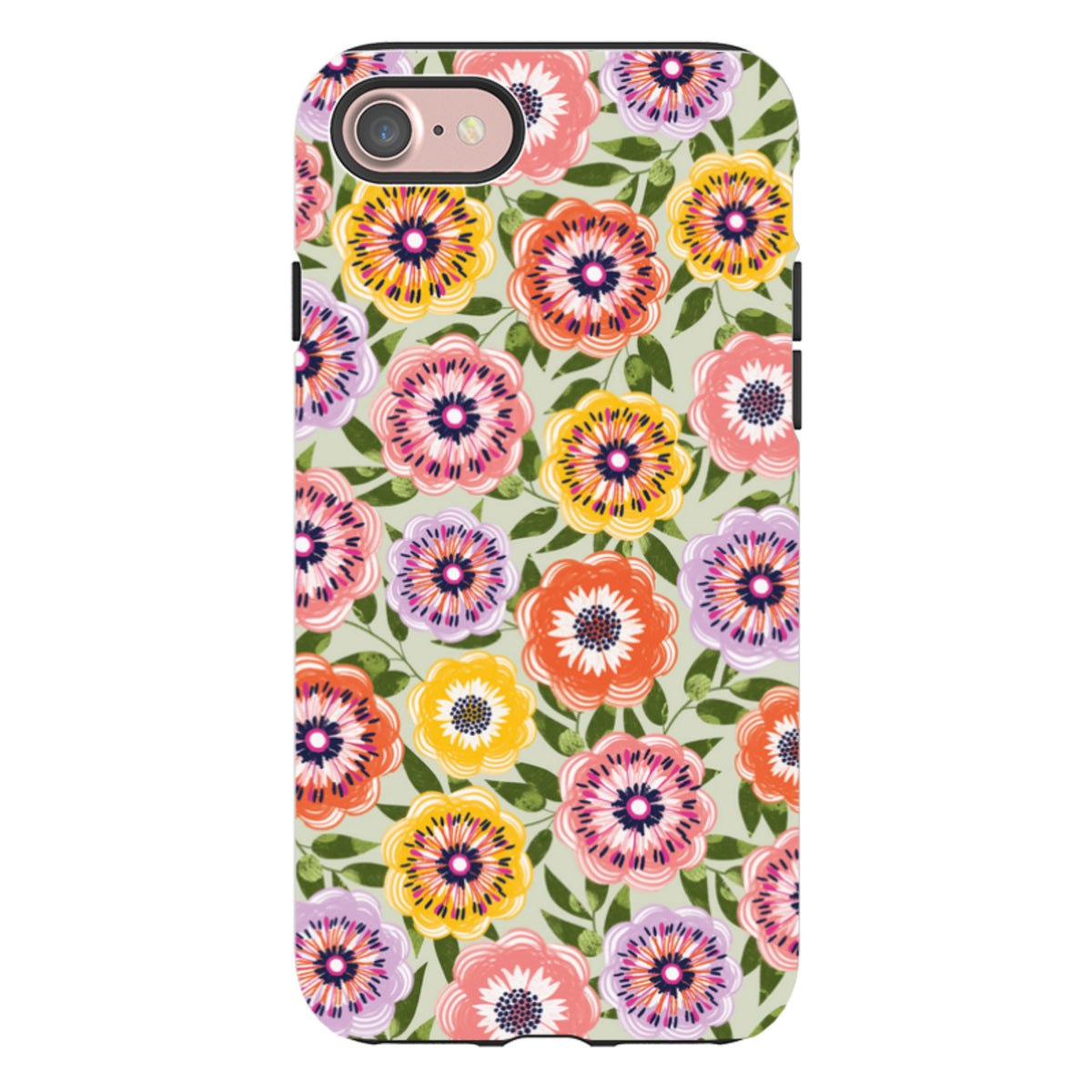 iPhone Tough Case - Bright Blooms II By Ali Brookes