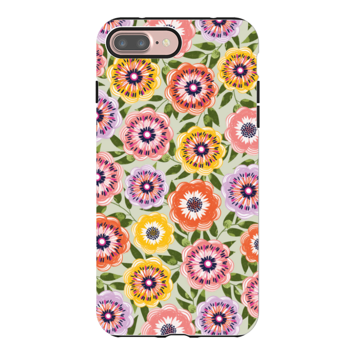 iPhone Tough Case - Bright Blooms II By Ali Brookes
