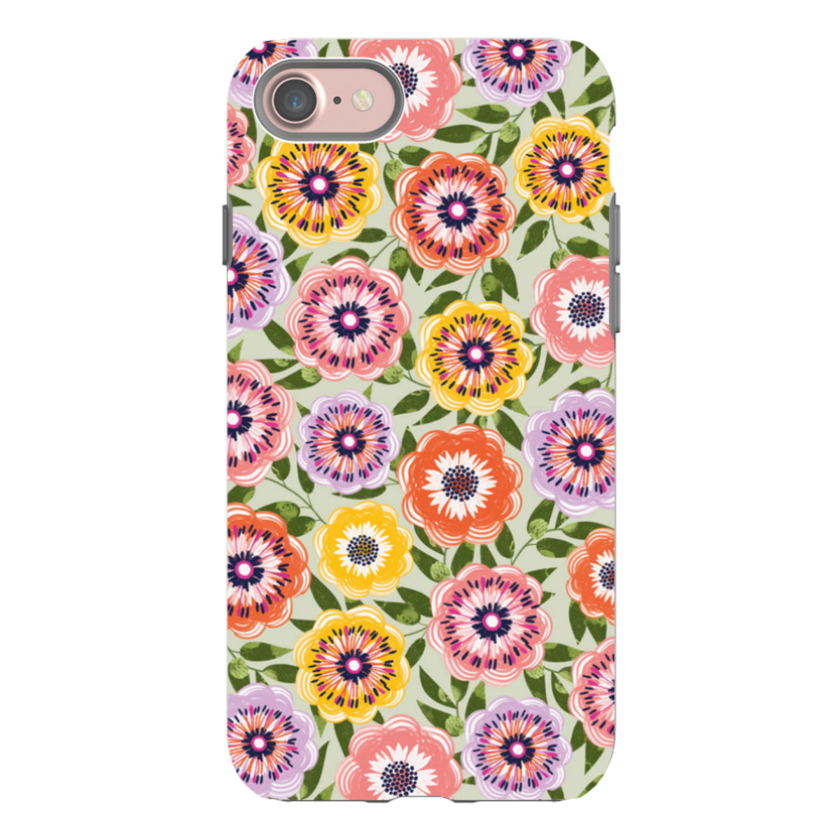 iPhone Tough Case - Bright Blooms II By Ali Brookes