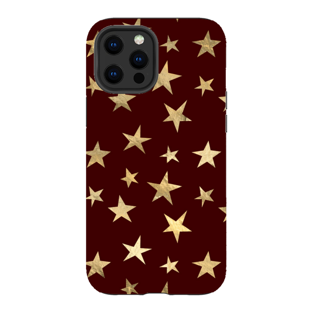 iPhone Tough Case - Brown and Gold Stars