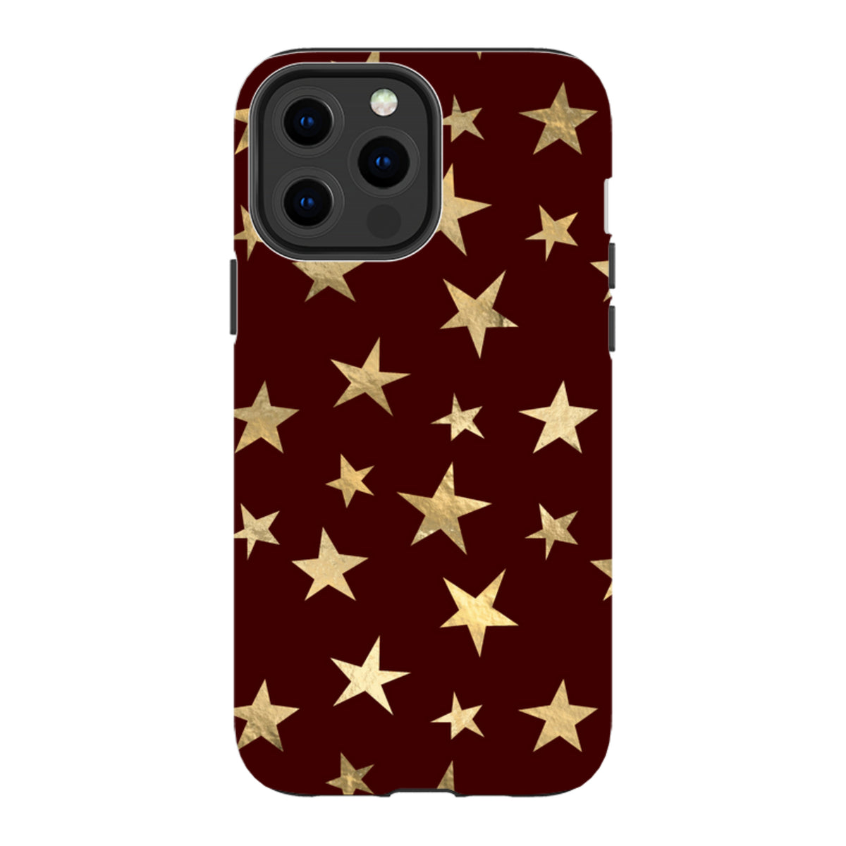 iPhone Tough Case - Brown and Gold Stars