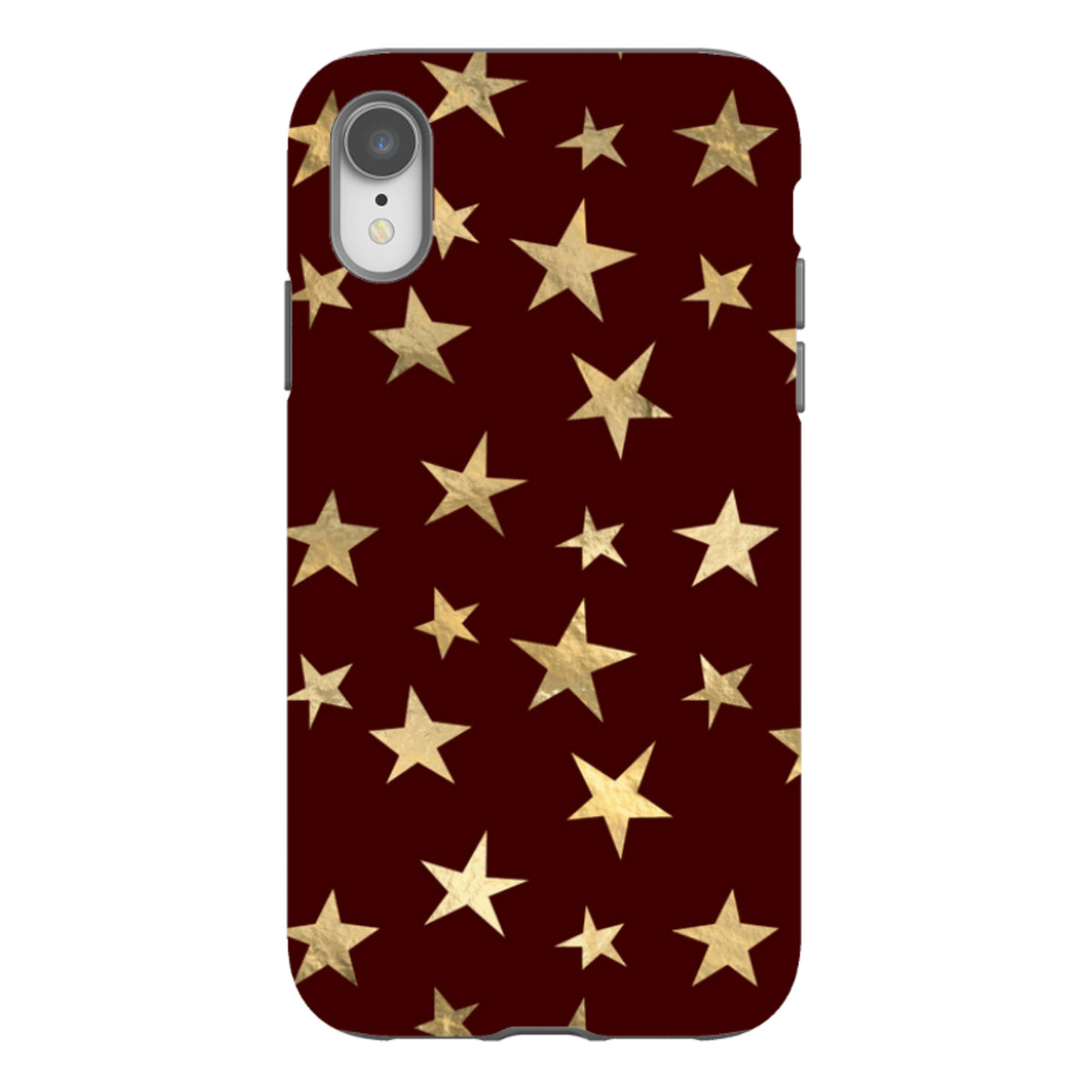 iPhone Tough Case - Brown and Gold Stars