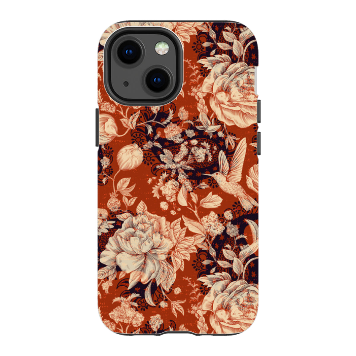 iPhone Tough Case - Brown Peonies