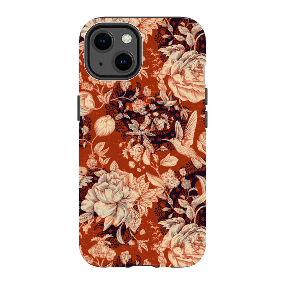 iPhone Tough Case - Brown Peonies